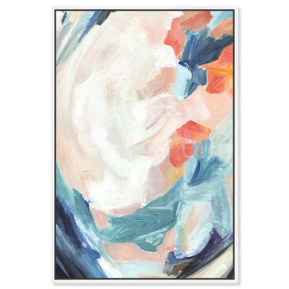 Modern Beach Canvas Print Patel Art Prints by Art Remedy, White Frame, 10 x 15