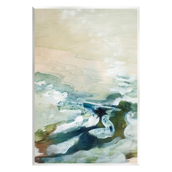 Modern Beach Waves Splash Abstract Painting Unframed Art Print Wall Art