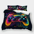 thumbnail image 1 of Modern Bedding Suit Teen Adult Cartoon Gamepad Printed Bedspreads Duvet Cover Pillowcase,California King (98"x104"), 1 of 5