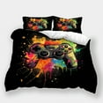thumbnail image 1 of Modern Bedding Suit Teen Adult Cartoon Gamepad Printed Bedspreads Duvet Cover Pillowcase,Queen (90"x90"), 1 of 5