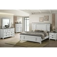 thumbnail image 1 of Modern Bedroom Collection With King Panel Bed, Dresser, Mirror, Nightstand, Chest Antique White Size Bed And Stylish Accessories, 1 of 6