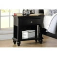 thumbnail image 1 of Modern Bedroom Nightstand Black Color Wooden 1 Drawers And Shelf Bed Side Table Plywood, 1 of 3