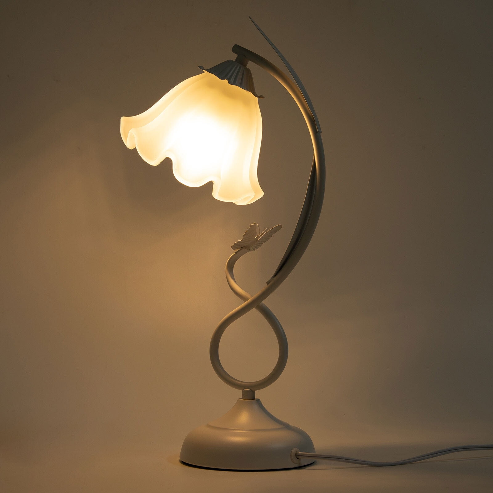Modern Bedside Flower Table Lamp 110V Reading Lamp Free Standing Table Lamp 60W Flower-shaped Decor Table Lamp