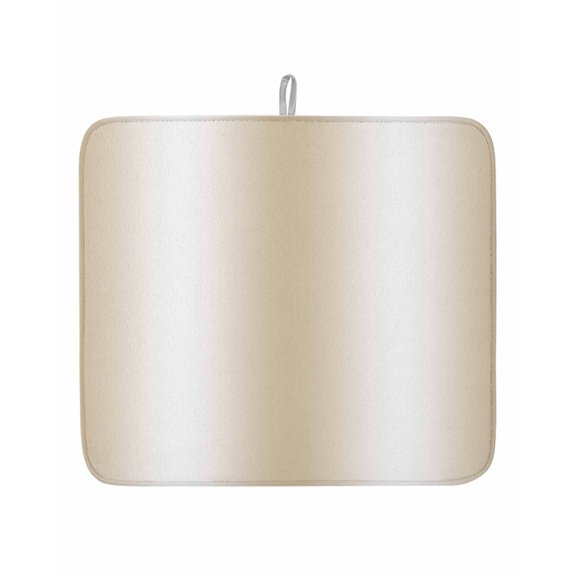 Modern Beige Ombre Texture Dish Drying Mats for Kitchen Counter,Absorbent Microfiber Dish Drainer Rack Mat Minimalist Gradient Art Drying Pad for Sinks,Utensils,Countertops,16x18in