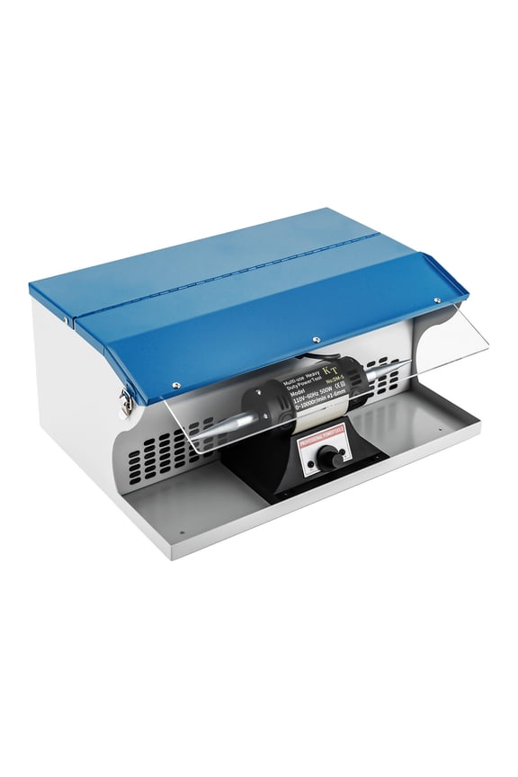 Modern Benchtop Polishing Buffing Machine 500W Jewelry Polisher Dust Collector W/ Light 110V DM-5