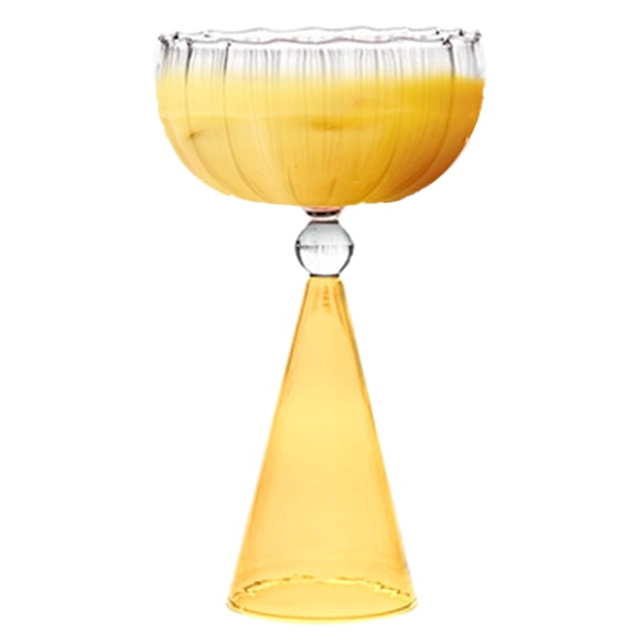 Modern Beverage Cups Glass Cup Creative Wine Cup Colorful Cocktail Cup Unique Flower Cup Suitable for Parties Gatherings