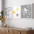 Trio Thumbnail Modern Bird Trio Prints, Nursery Nature Wall Art Set Of 3 - Walmart.com