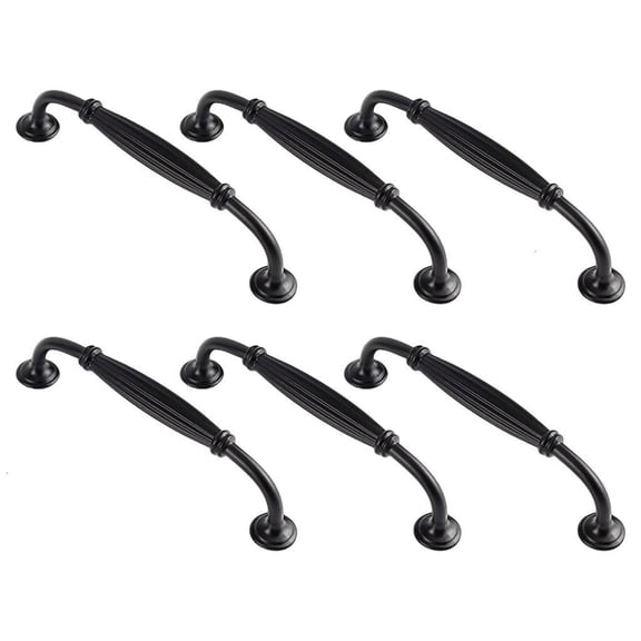 Modern Black Cabinet Handle Ergonomic Grip Aluminum Alloys Drawer For Kitchen Wardrobe Drawer Hardwares Easy Installation