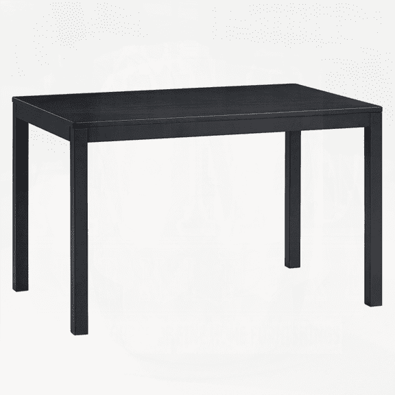 Modern Black Finish Dining Set - 1pc Wooden Table for Small Spaces | Walmart US