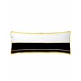 thumbnail image 1 of Modern Black Gold Body Pillow Cover 20 x 54 Inch Decorative Pillow Cover Minimalist Geometric Yellow Striped Lumbar Pillowcase Seasonal Rectangle Cushion Case for Couch Sofa Bed Living Room, 1 of 9