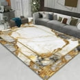 thumbnail image 1 of Modern Black Gold Carpets Living Room Sofas Luxury Large Area Rugs 140x200cm Home r Bedroom Wawshable Floor Mats Non-slip, 1 of 5