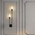 thumbnail image 1 of Modern Black Iron LED Mood Wall Lamp, Up-Down Glow Mood Light, Corridor Living Room Hotel Entrance Decorative Wall Sconce - Power-Saving,Effortless to Install and Safe., 1 of 6