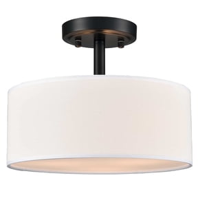 Modern Black Light Fixture Ceiling Mount Flush Mount Drum Ceiling Light