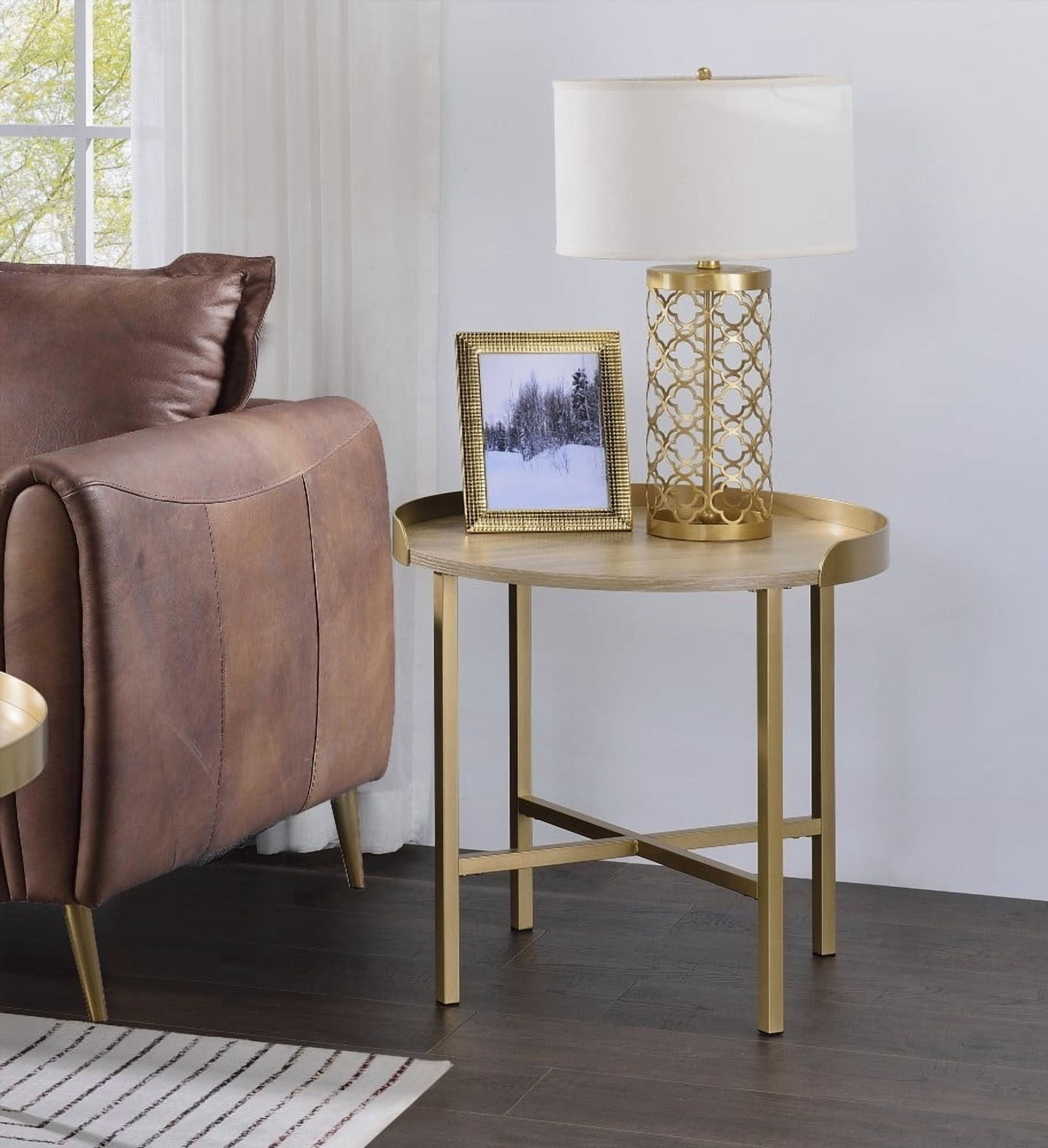 Modern Black Metal Frame Coffee Table with Concrete Gray Shelf|Sleek Design