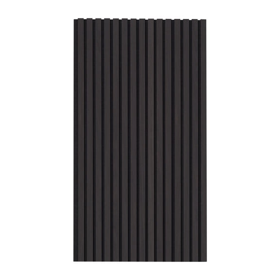 Modern Black Oak Acoustic Wall Panels (23.6"x47.2") - Sound Dampening Wood Slat Decor for Noise Reduction and Stylish Wall Treatment in Office, Living Room, Studio