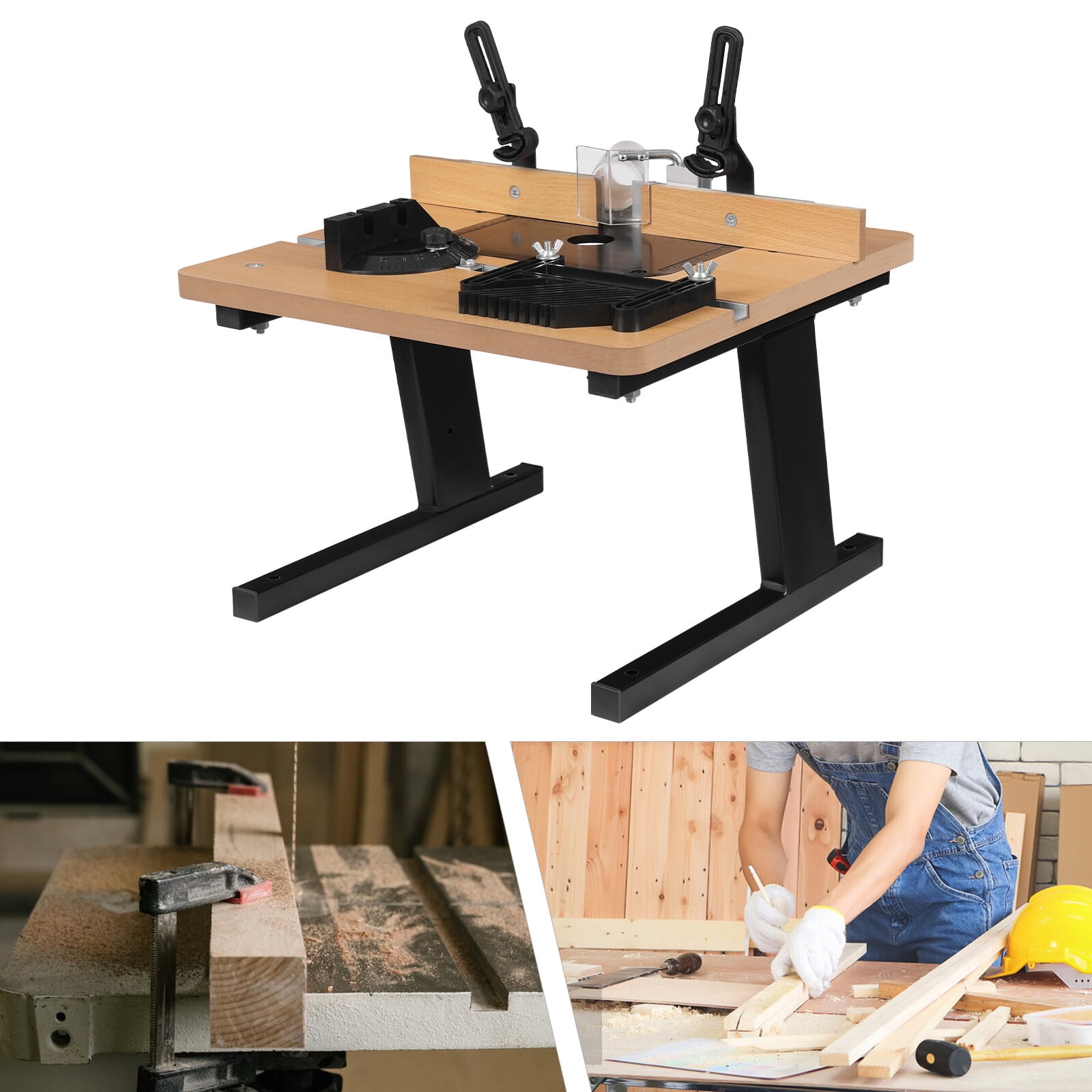 Modern Black Rectangle MDF Router Table Rectangle Tabletop Woodworking ...