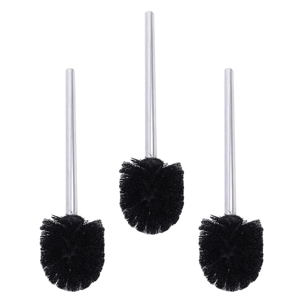 Modern Black Toilet Brush Set with Long Handle - Effortlessly Clean ...
