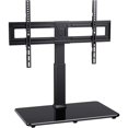Modern Black Universal Table Top Swivel TV Stand TV Mount Glass Base