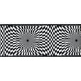 thumbnail image 1 of Modern Black and White Geometric Wallpaper Border - Checker Design - 15 L, 6.875 W - Pre-pasted, 1 of 7