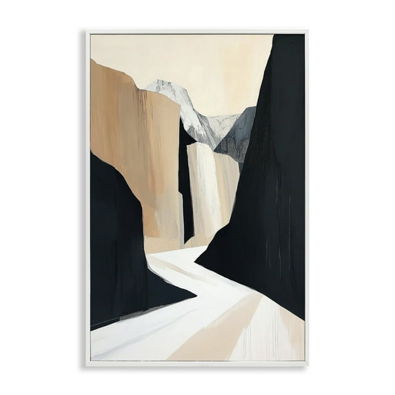 Stupell Industries Modern Blocked Desert Landscape White Framed Giclee Art, design by Gina Kelly