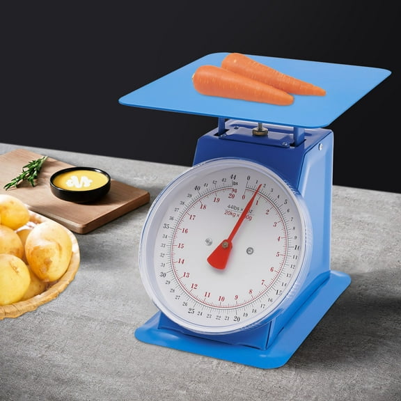 Modern Blue Industrial Dial Scale, Heavy Duty Portion-Control Mechanical Scale, Mechanical Dial Scale