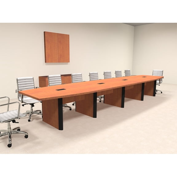 Modern Boat Shaped 18' Feet Conference Table, #OF-CON-CP21