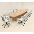 thumbnail image 1 of Modern Boat Shaped 20' Feet Conference Table, #OF-CON-C160, 1 of 2