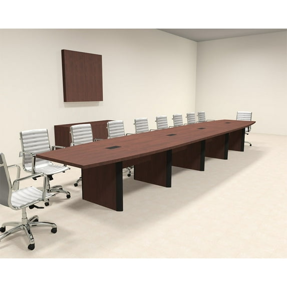 Modern Boat Shaped 20' Feet Conference Table, #OF-CON-CP27
