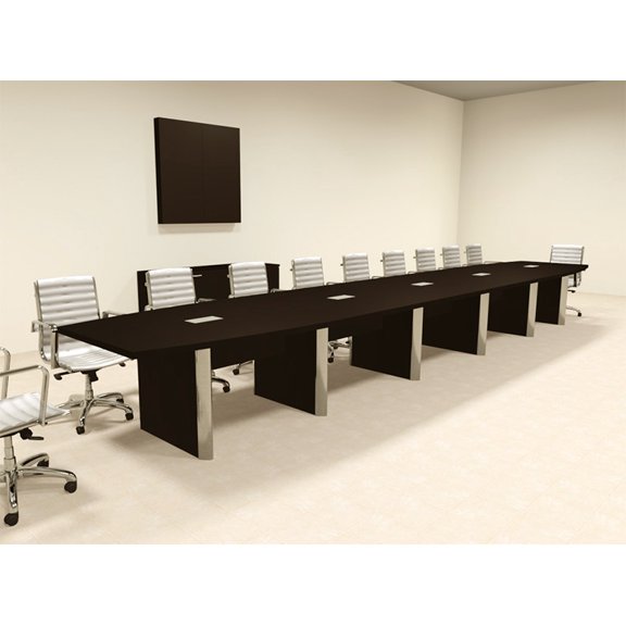 Modern Boat Shaped 22' Feet Conference Table, #OF-CON-CP35