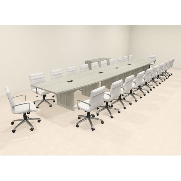 Modern Boat Shaped 24' Feet Conference Table, #OF-CON-C151