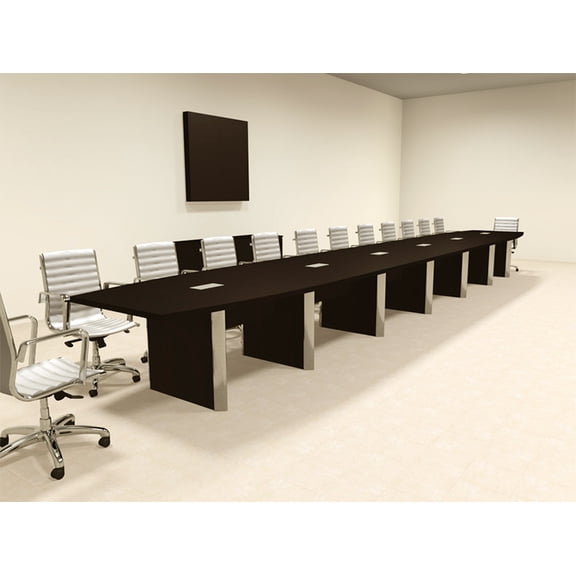 Modern Boat Shaped 26' Feet Conference Table, #OF-CON-CP45