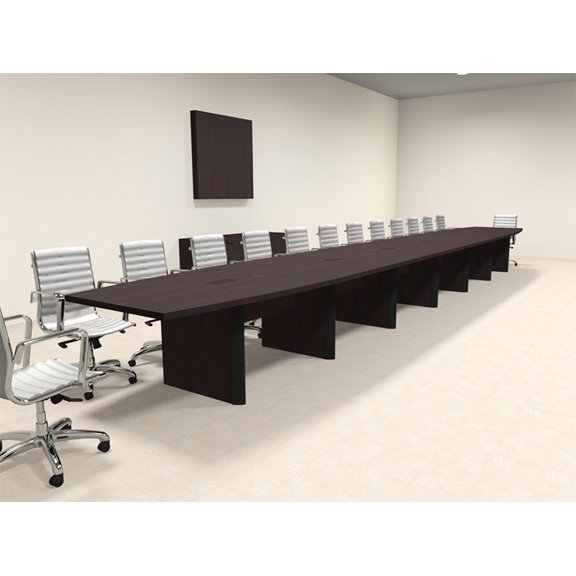Modern Boat Shaped 28' Feet Conference Table, #OF-CON-CP48