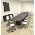 thumbnail image 1 of Modern Boat Shaped Cube Leg 24' Feet Conference Table, #OF-CON-CQ78, 1 of 2