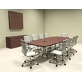 thumbnail image 1 of Modern Boat Shaped Steel Leg 10' Feet Conference Table, #OF-CON-CM20, 1 of 2