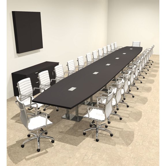 Modern Boat Shaped Steel Leg 28' Feet Conference Table, #OF-CON-CM93