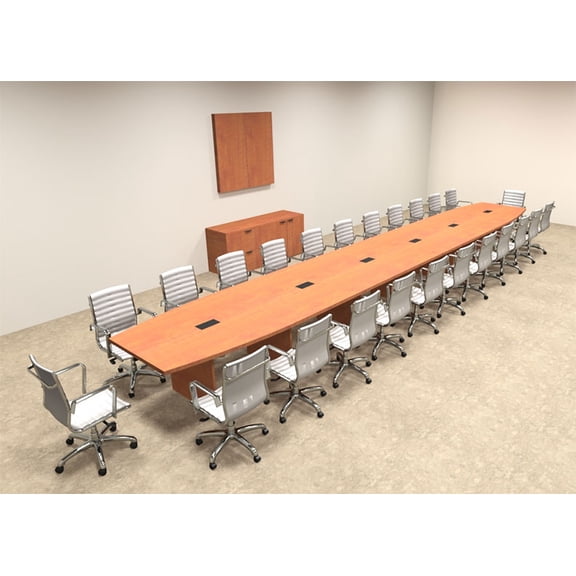 Modern Boat Shapedd 26' Feet Conference Table, #OF-CON-C96