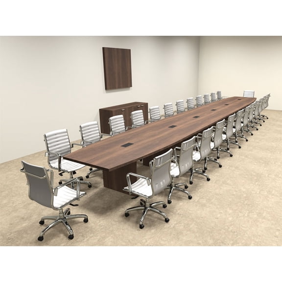 Modern Boat Shapedd 28' Feet Conference Table, #OF-CON-C104