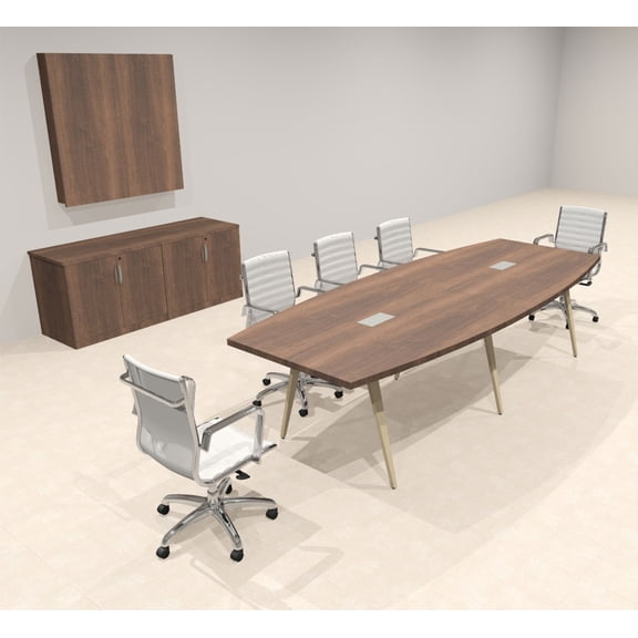 Modern Boat shaped 10' Feet Conference Table, #OF-CON-CW10