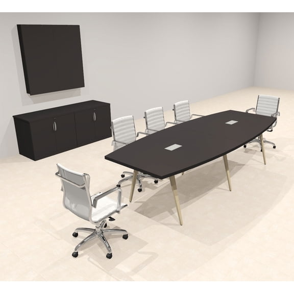 Modern Boat shaped 10' Feet Conference Table, #OF-CON-CW13