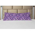 thumbnail image 1 of Modern Body Pillow Case Cover with Zipper, Geometrical Violet Circles Round Disco Inspired Design Work of Art, Decorative Accent Long Pillowcase, Baby Pink Purple, by Ambesonne, 1 of 1