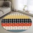 thumbnail image 1 of Modern Bohemian Round Area Rug 4Ft Washable Circle Rugs for Bedroom Dining Room, Colorful Minimalist Abstract Paisley Boho Non-Slip Carpet Floor Mats Indoor Outdoor Carpet Runner Aesthetic Home Decor, 1 of 8