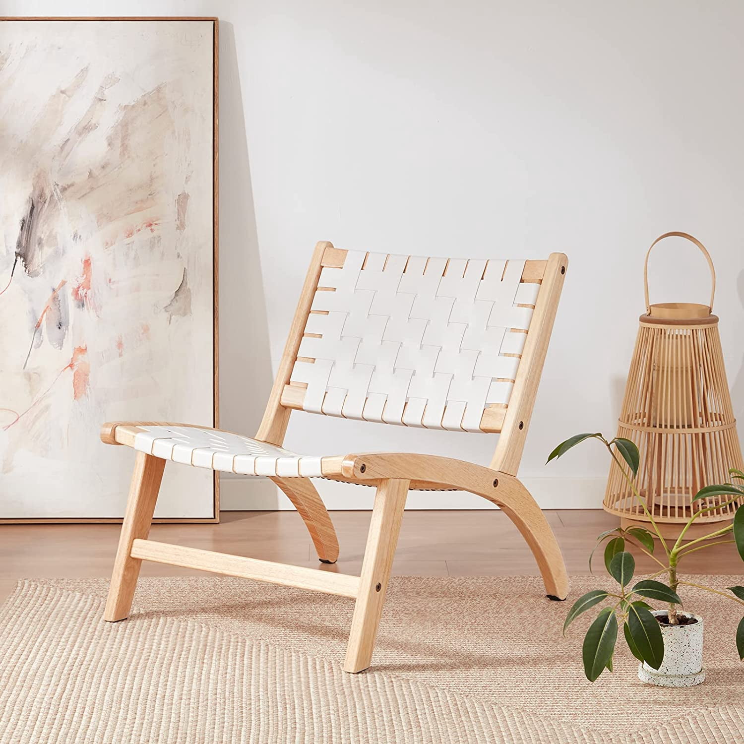 Modern Boho Accent Chairs for Living Room Bedroom Reading Chair Mid ...
