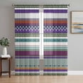 thumbnail image 1 of Modern Boho Art Sheer Curtains 63 Inch Length 2 Panels Set Window Treatments, Colorful Abstract Bohemian Paisley Minimalist Rod Pocket Semi Curtains for Living Room/Bedroom/Kitchen, 104"W x 63"L, 1 of 7