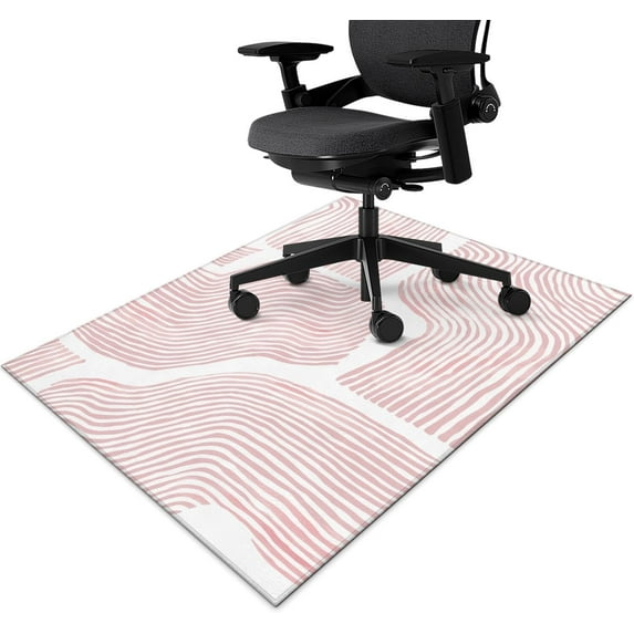 Modern Boho Chair Mat for Hardwood Floor, 36"x 48" Office Chair Rugs , Low-Pile Non Slip Floor Protector Mat for Desk Chair for Home