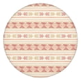 thumbnail image 1 of Modern Boho Floral Round Table Cover 44Inch, Elastic Fitted Tablecloth for 38"-42" Tables, Stain Resistant Material, 1 of 7