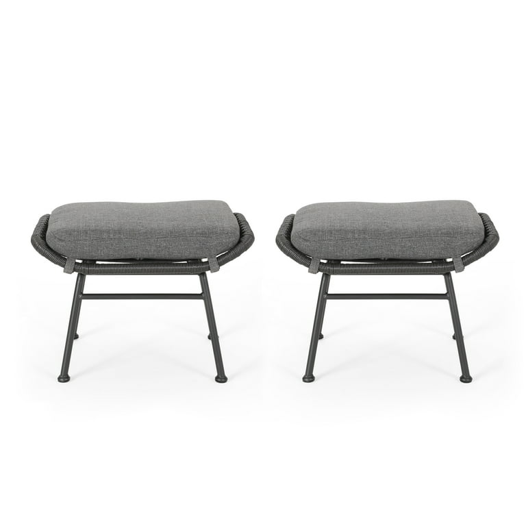 Modern Boho Ottoman Foot Stool Vanity Stool Rectangle Montana Ottoman with Steel Legs Foot Rest Ottoman Makeup Stool Small Stool Chair for Living Room Walmart