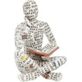 thumbnail image 1 of Modern Bookshelf Decor - Reading Women Figurine Sculpture Thinker Statue - Modern Abstract Home Decor for Living Room, Office, Bedroom, 1 of 6