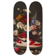 thumbnail image 1 of Modern Bouquet Skateboard Set, Acrylic Wall Art Die-Cut Easy-to-Hang Urban Inspired Art by Notoriart, 2 panel, 8" x 32", 1 of 7