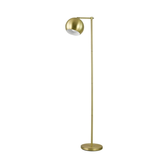 Modern Brass Floor Lamp with Brass Finish Color