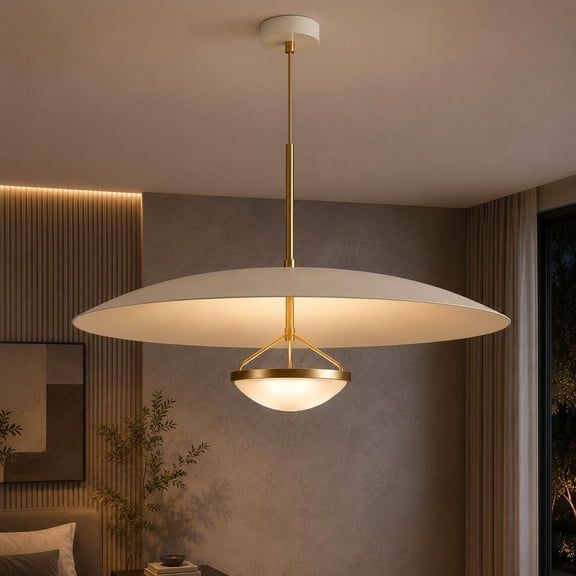 Modern Brass Pendant Light Fixture Minimal Luxury Ceiling Chandelier Lighting